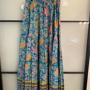 Clad and Cloth Floral Maxi Skirt